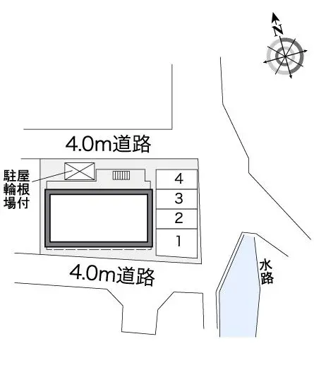 ★手数料０円★岡山市北区十日市中町　月極駐車場（LP）